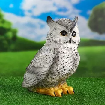 Садовая фигура из гипса «Сова полярная», 27 см