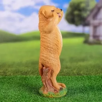 Садовая фигура "Сурикат корчит рожицу" 39см