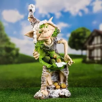 Садовая фигура из полистоуна «Тролль», 462222 см