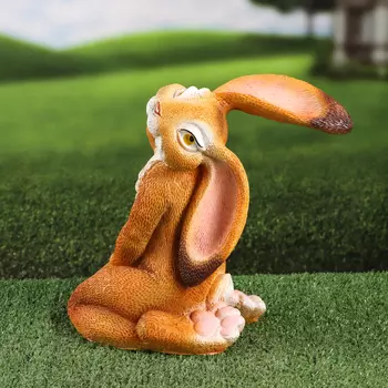 Садовая фигура "Зайчиха позирует" 27х17х27см