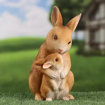 Фигурка полистоун TAKE IT EASY «Зайчиха с зайчонком», 131225 см