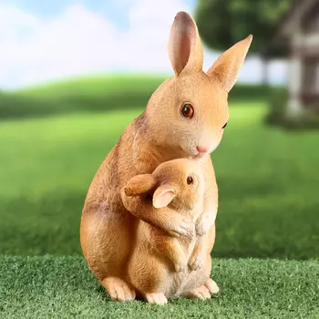 Фигурка полистоун TAKE IT EASY «Зайчиха с зайчонком», 131225 см