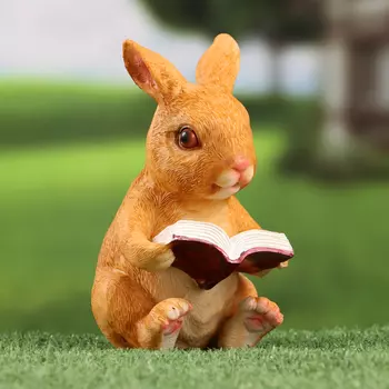 Фигурка полистоун TAKE IT EASY «Зайка читает книжку», 10815 см