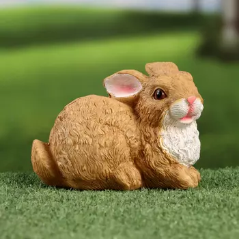 Садовая фигура "Зайка игрун" 14х7х11см /// МИКС