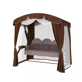 Садовые качели "Галеон", браун, 225 х 150 х 185 см