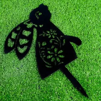 Новогодний декор "Заяц" ЧЕРНЫЙ, 44х27см