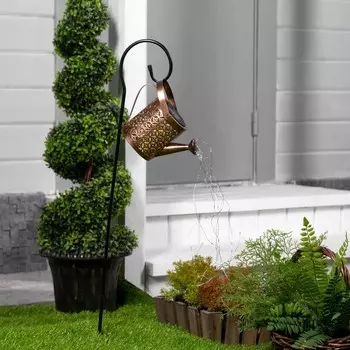 Садовый светильник «Лейка», уличный, на солнечной батарее, 21.51610.5 см, 37 LED, свечение тёплое белое