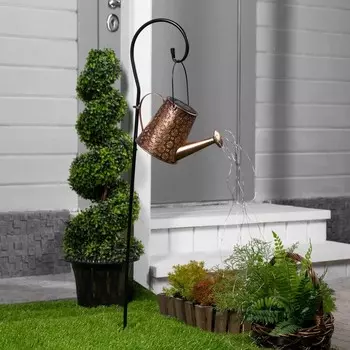 Садовый светильник на солнечной батарее «Лейка», 271711 см, 55 LED, свечение тёплое белое