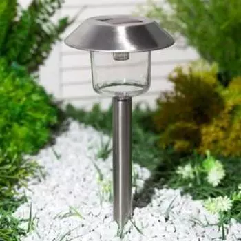 Садовый светильник Smartbuy на солнечной батарее, 10 39 10 см, свечение белое+RGB