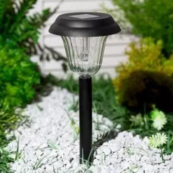 Садовый светильник Smartbuy на солнечной батарее, 10 × 39 × 10 см, свечение мульти (RGBW)