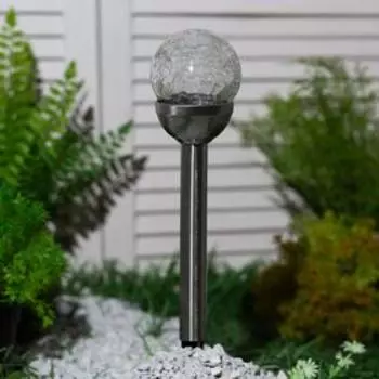 Садовый светильник Uniel «Сфера» на солнечной батарее, 7 36 7 см, свечение мульти (RGB)