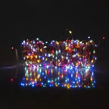 Садовый светодиодный светильник ФАZА, SLR-G03-100M, нить, 100LED, солнечная батарея