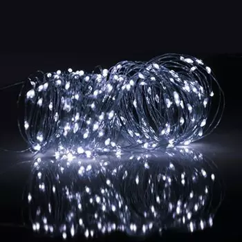 Садовый светодиодный светильник ФАZА, SLR-G03-100W, нить, 100LED, солнечная батарея