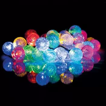 Садовый светодиодный светильник ФАZА, SLR-G05-30M, шарики, солнечная батарея