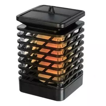 Садовый светодиодный светильник ФАZА, SLR-S10, IP44, сетка, эффект факела, солнечная батарея