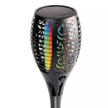 Садовый светодиодный светильник ФАZА, SLR-S11-RGB, эффект факела, 33LED, 58 см, IP44, солнечная батарея