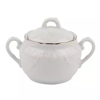 Сахарница Cmielow Rococo «Узор платина», 200 мл