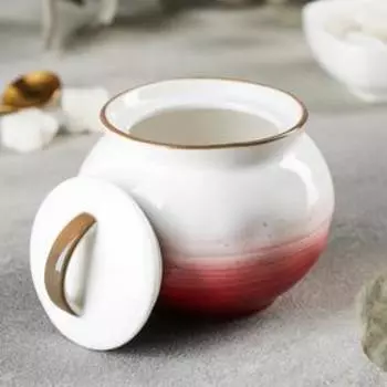 Сахарница Доляна «Космос», 400 мл, цвет красный