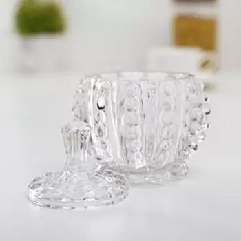 Сахарница Доляна «Ягодки», 130 мл, 8.58.510.5 см, стекло