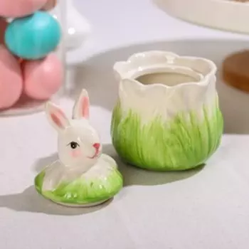 Сахарница Доляна «Зайка в капусте», 250 мл