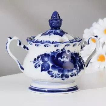 Сахарница фарфор гжель «Елена», 131016 см