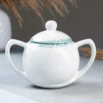 Сахарница Борисовская керамика «Варадеро», 400 мл, 1013 см, белая