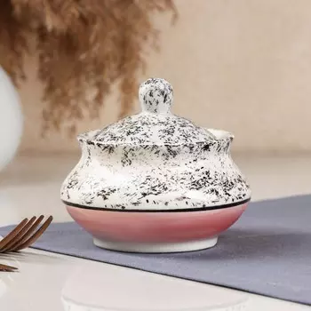 Сахарница "Персия", керамика, розовая, Иран