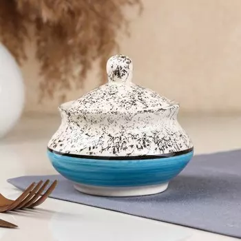 Сахарница "Персия", керамика, синяя, Иран