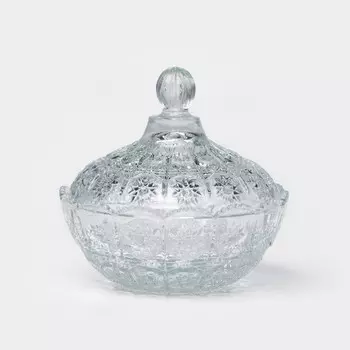 Сахарница FUJIN, 510 мл, стекло, прозрачная