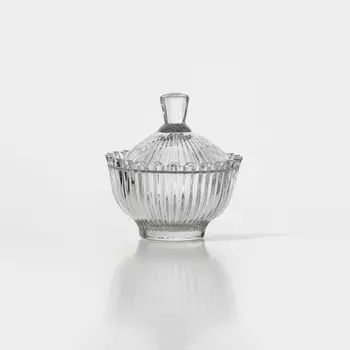 Сахарница PERSIA, 225 мл, с крышкой, стекло, прозрачная