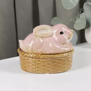 Сахарница «Зайка», 14,5×10×11 см, цвет МИКС