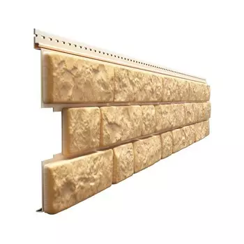 Сайдинг Dcke LUX под камень BERGART Пекан
