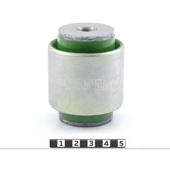 Сайлентблок продольного рычага задней подвески, крепление к кузову запрессованный, 1-06-15371, зелен