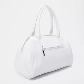 Саквояж на молнии, цвет белый