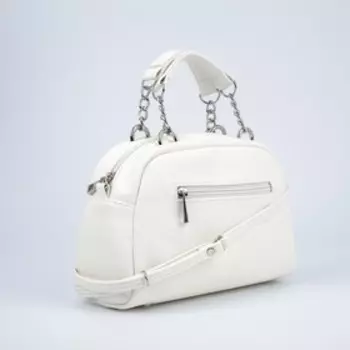 Сумка женская TEXTURA, саквояж, средний размер , цвет белый