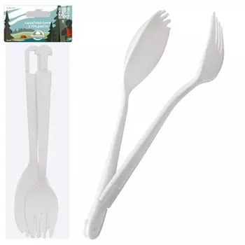 Салатная пара Мультидом, пластик, длина 17 см, 2 предмета