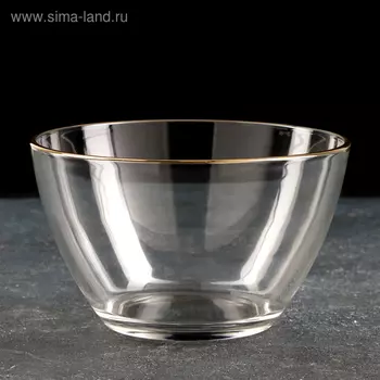 Салатник, 1,75 л, с отводкой золотой