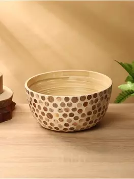 Салатник, 25.525.512 см, бамбук