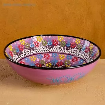 Салатник 26см "Жемчужина сиреневая"