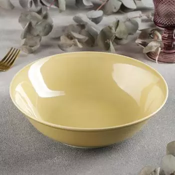 Салатник «Акварель», 1 л, цвет жёлтый