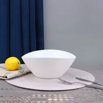 Салатник Arya Home Ellipse, цвет белый