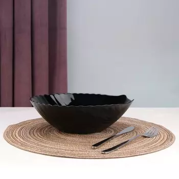 Салатник Arya Home Shell, цвет чёрный