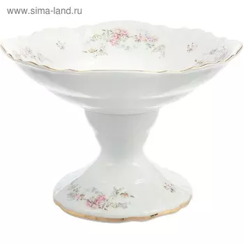 Салатник Bernadotte, декор «Дикая роза, отводка золото», 25 см