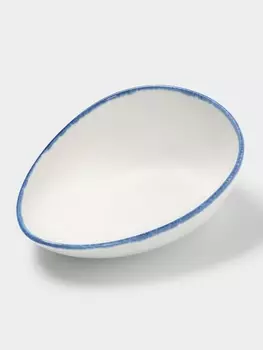 Салатник Magistro Blue Lagoon, 450 мл, 22.3179 см, фарфор, белый, синий