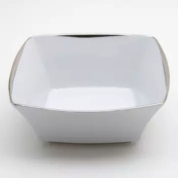 Салатник Cmielow Lww «Золотой кант Сетка платина», d=14 см