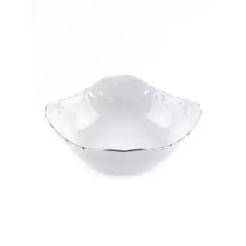 Салатник Cmielow Rococo «Отводка платина», длина 14 см