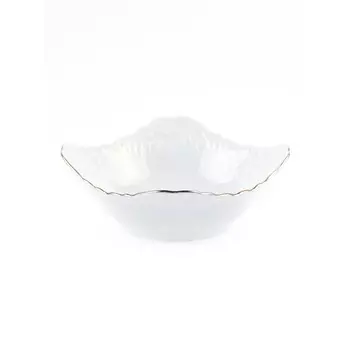 Салатник Cmielow Rococo «Отводка платина», длина 24 см