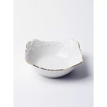 Салатник Cmielow Rococo «Золотая отводка», длина 17 см