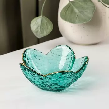 Миска стеклянная фигурная «Цветок», 60 мл, 94 см