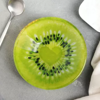 Салатник Доляна «Киви», 200 мл, 122.5 см, стекло, зелёный